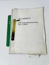 UNIMOG Anleitung Handbuch TDv