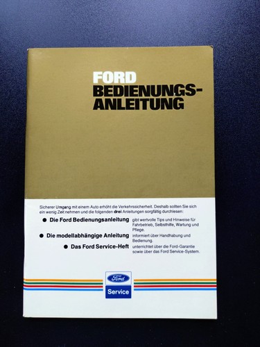 Betriebsanleitung ford - betriebsanleitung,