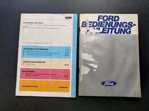 Betriebsanleitung ford - betriebsanleitung,