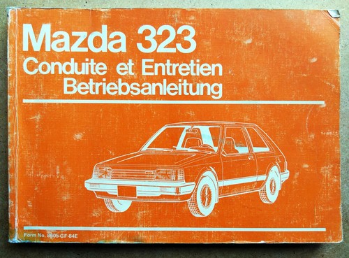 Mazda 323 betriebsanleitung - mazda,