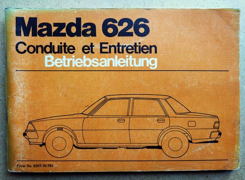 Mazda 626 betriebsanleitung - 626,