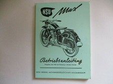 NSU Max Betriebsanleitung