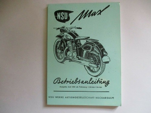 Nsu max betriebsanleitung - max,