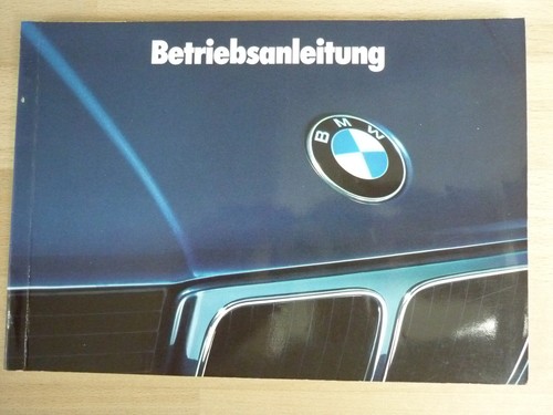 Bmw 5er e34 - 5er, betriebsanleitung