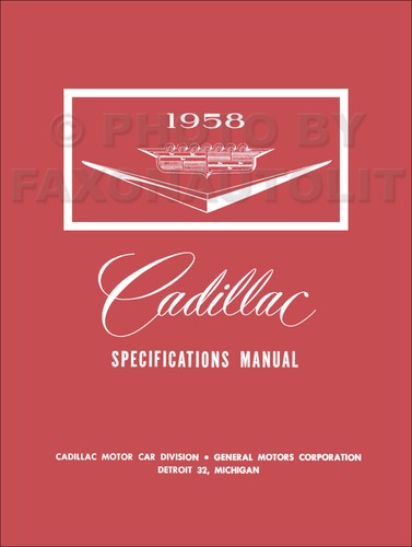 1958 cadillac spezifikationen - 1958,