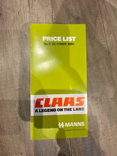 Vintage claas prospekte - vintage,