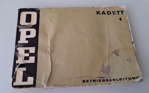 Opel kadett betriebsanleitung - opel,
