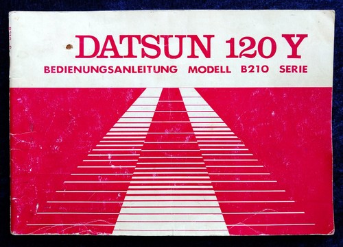 Datsun 120y betriebsanleitung - 120y,