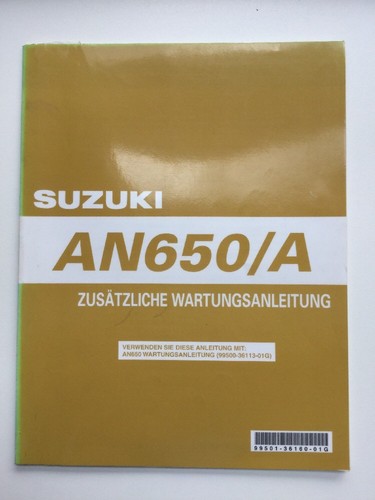 Zusätzliche wartungsanleitung - zusätzliche,