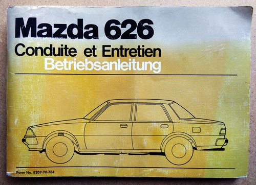 Mazda 626 betriebsanleitung - 626,