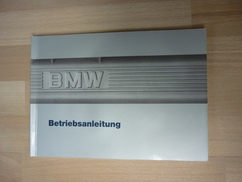 Bmw e32 betriebsanleitung - bmw, neu