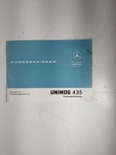 MB UNIMOG 435 Handbuch Beilage