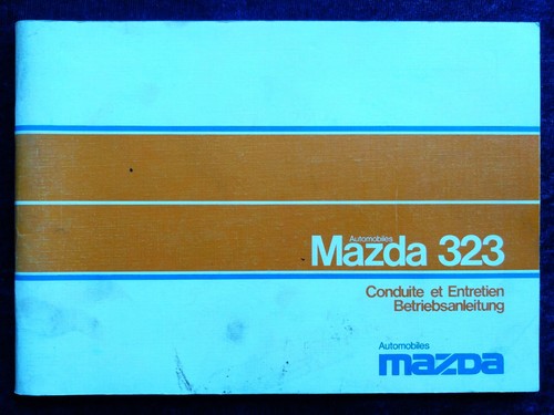 Mazda 323 betriebsanleitung - mazda,