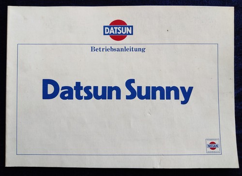Datsun sunny betriebsanleitung - datsun,