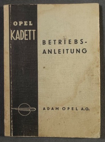 Opel kadett cabrio - opel, 1939
