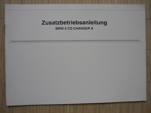 Bmw anleitung changer a - 6,