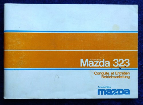 Mazda 323 betriebsanleitung - mazda,