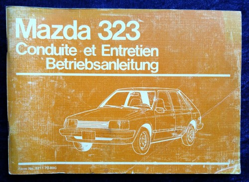 Mazda 323 betriebsanleitung - mazda,