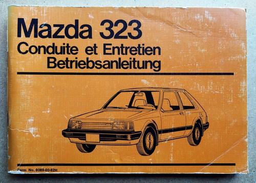 Mazda 323 betriebsanleitung - mazda,