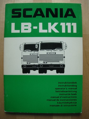 Scania 111 bedienungsanleitung - scania,