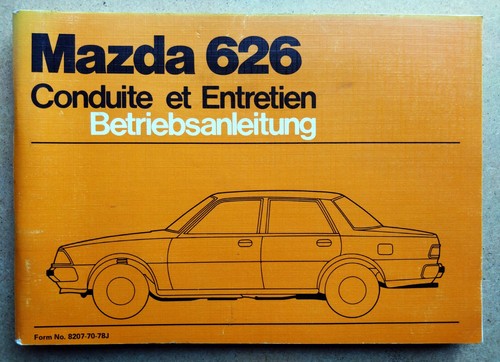 Mazda 626 betriebsanleitung - mazda,