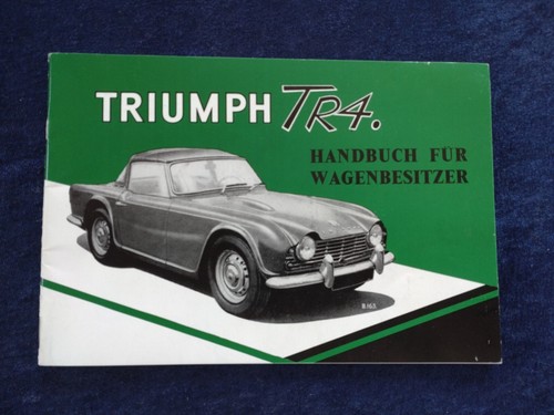 Triumph tr4 betriebsanleitung - triumph,